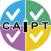 ภาพโลโก้ CAIPT ตัวอักษร I เป็นภาพประกอบดินสอ